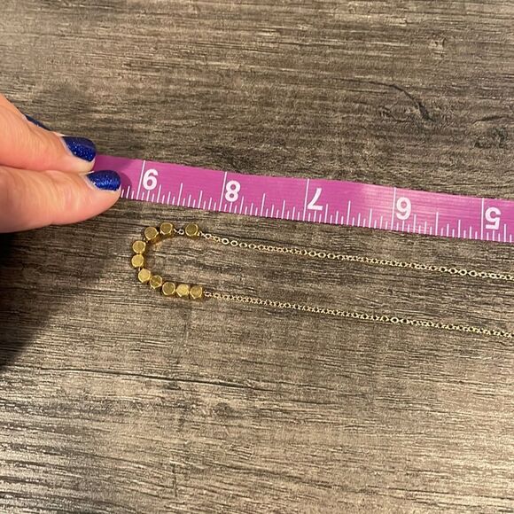 Gold ball necklace - Picture 3 of 3